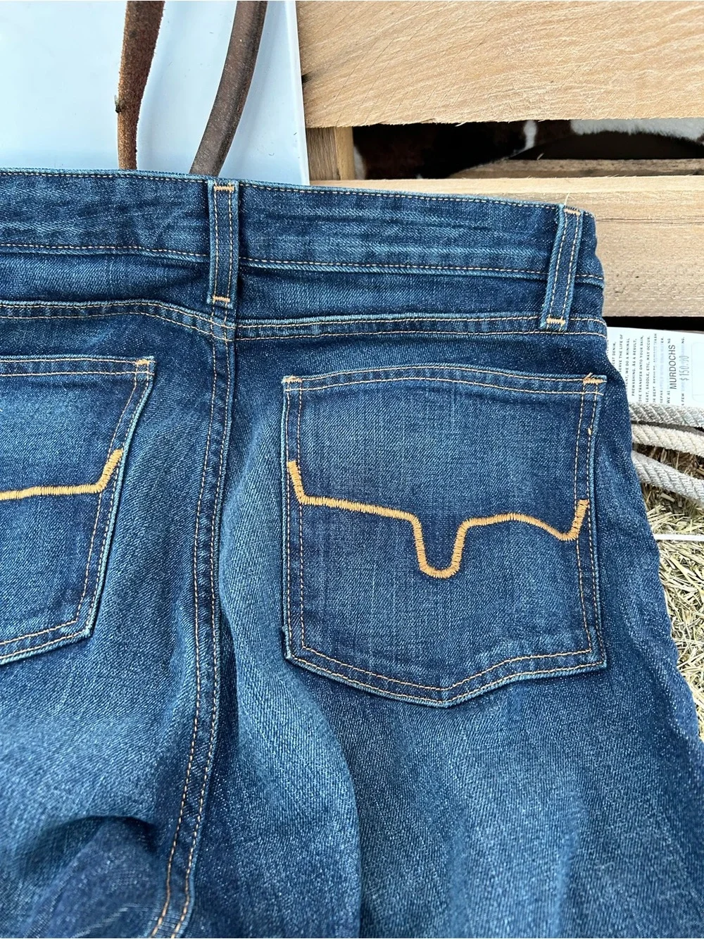 Kimes Ranch Jennifer Bootcut Jeans in Dark Blue Denim - Picture 8 of 12